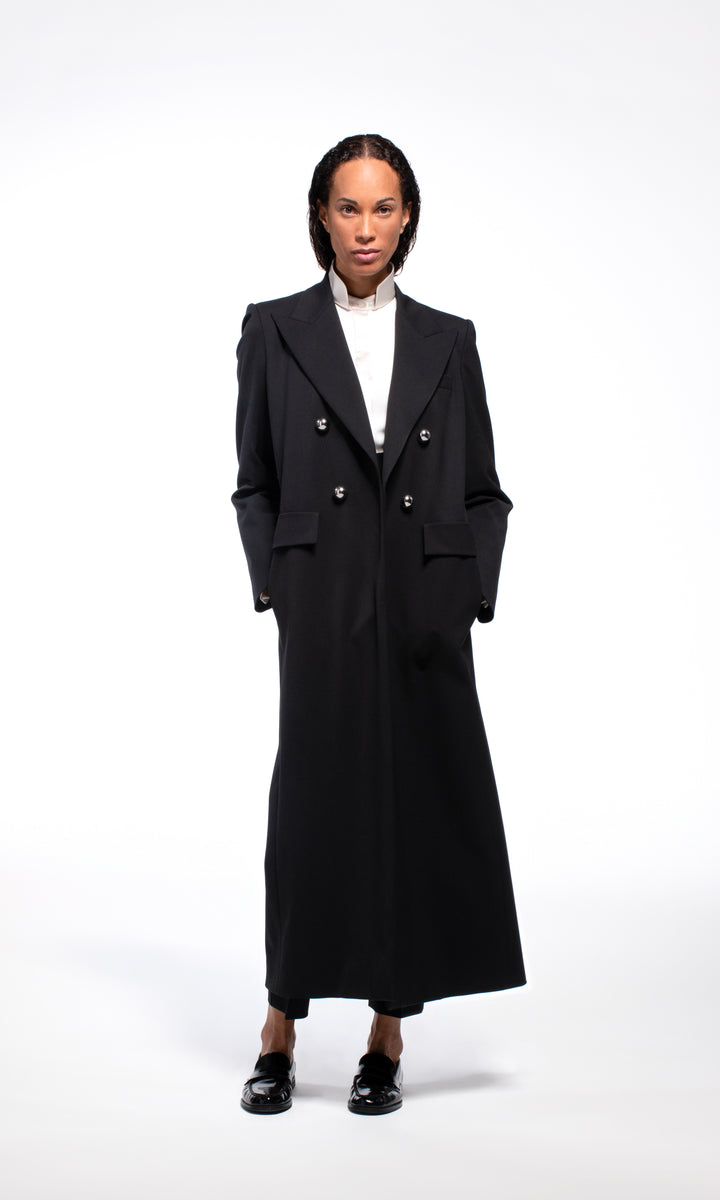 Sara Battaglia Double-breasted coat Promozione