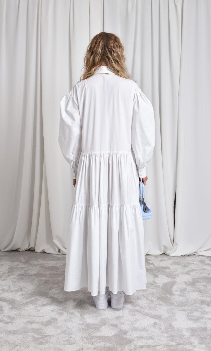 Sara Battaglia Maxi chemisier dress Vendite Flash