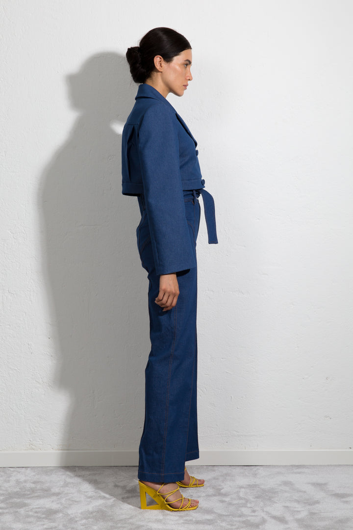 Sara Battaglia High Waisted Pants 2025