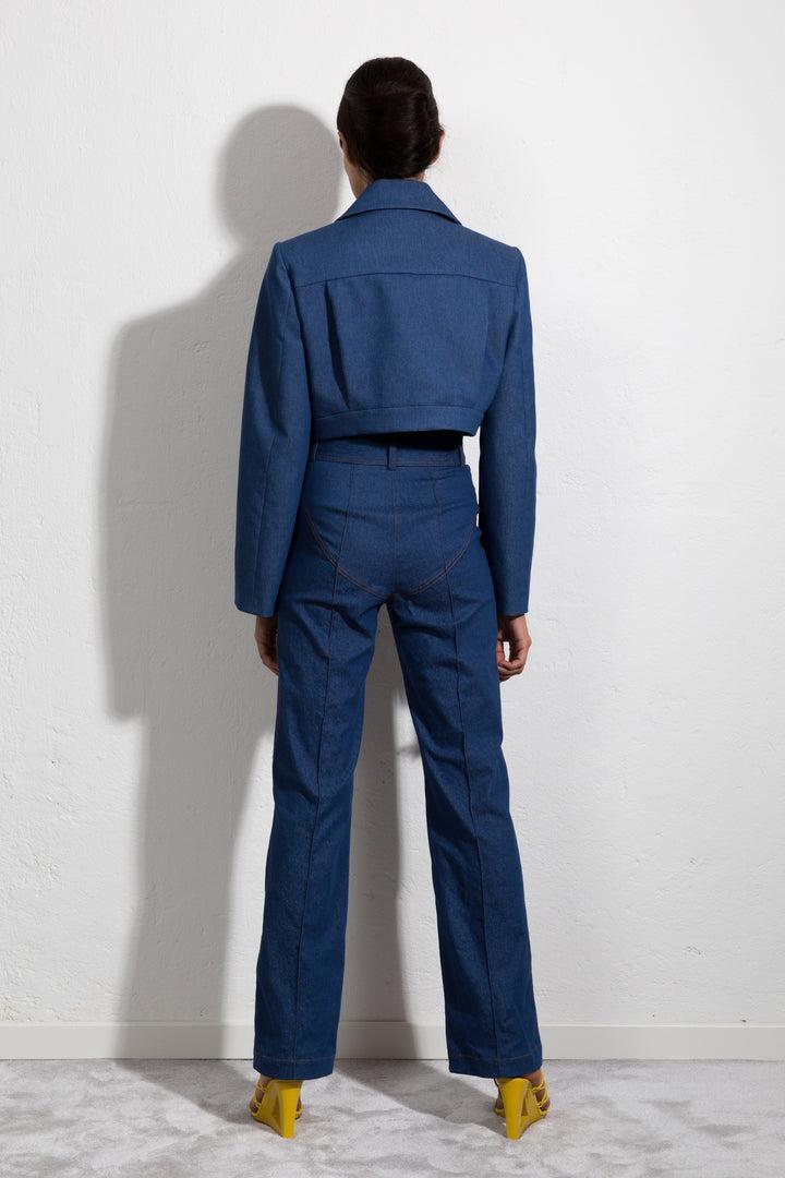 Sara Battaglia High Waisted Pants 2025
