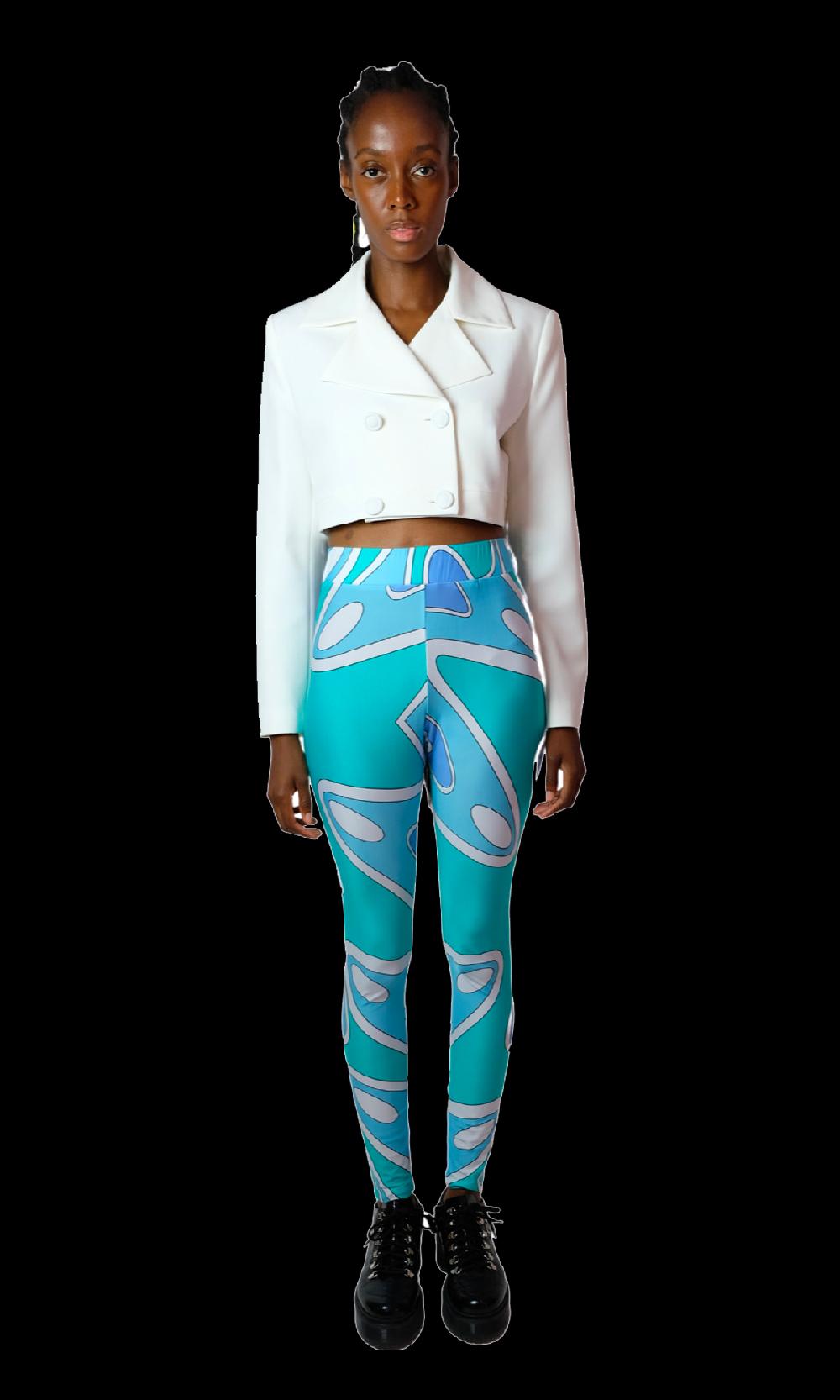 Sara Battaglia Ocean Leggings Vendita Economica