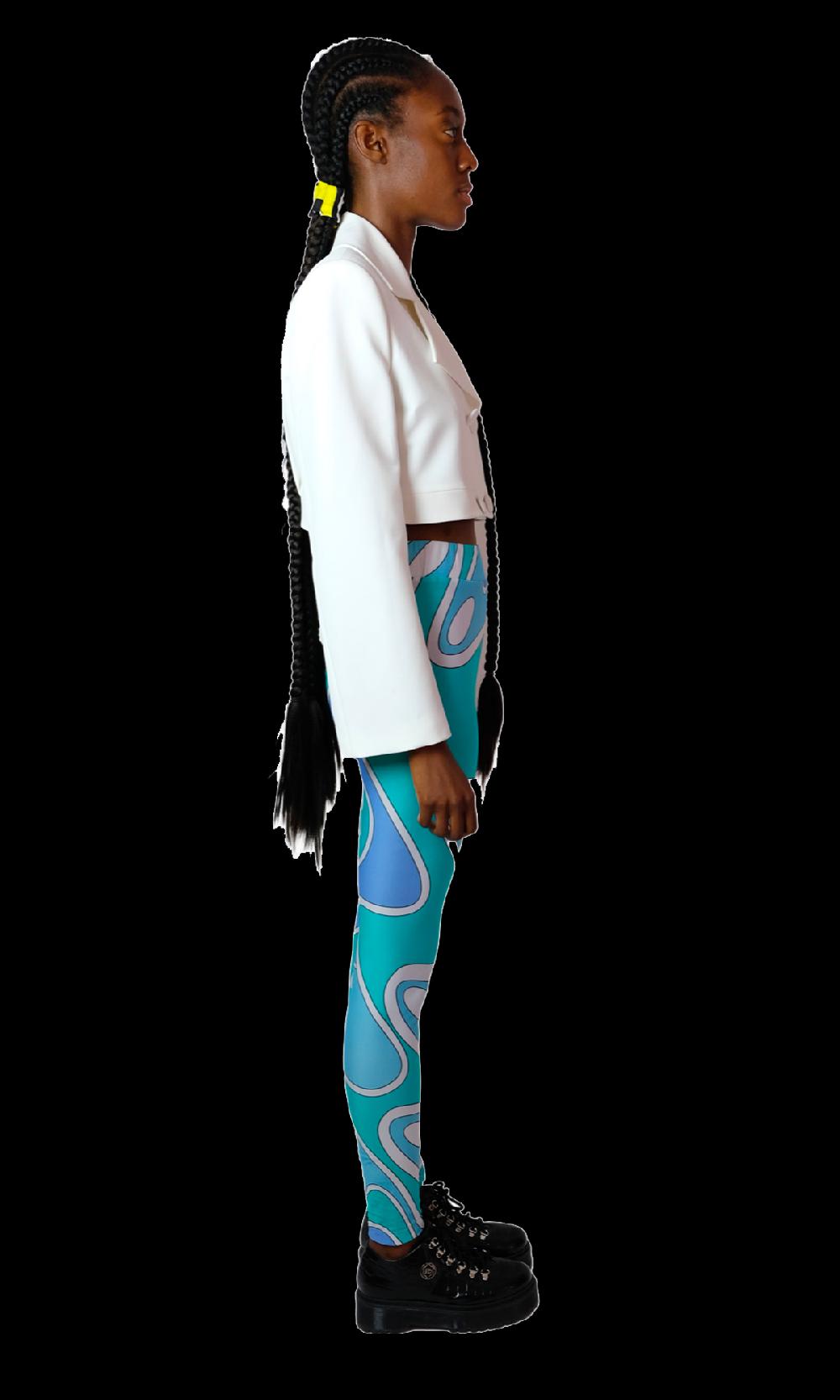 Sara Battaglia Ocean Leggings Vendita Economica