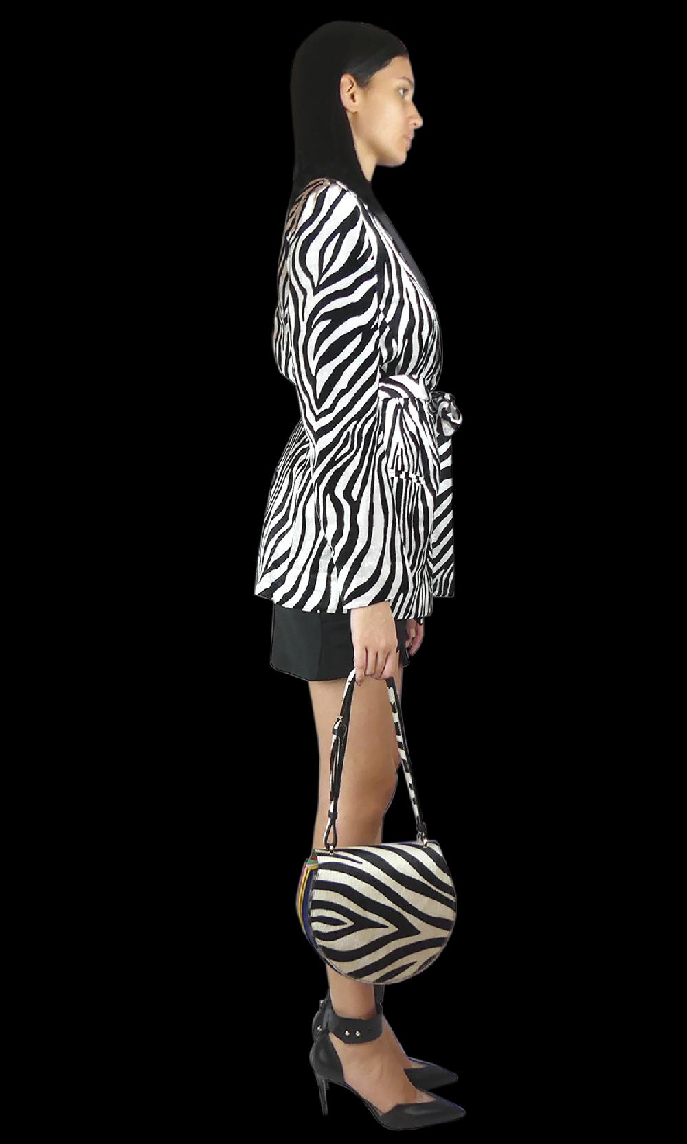 Sara Battaglia White Zebra Jacket Negozio