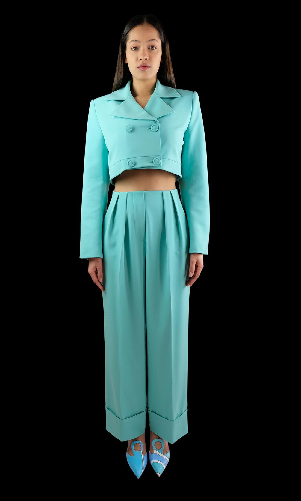 Sara Battaglia Cutted Jacket Moda