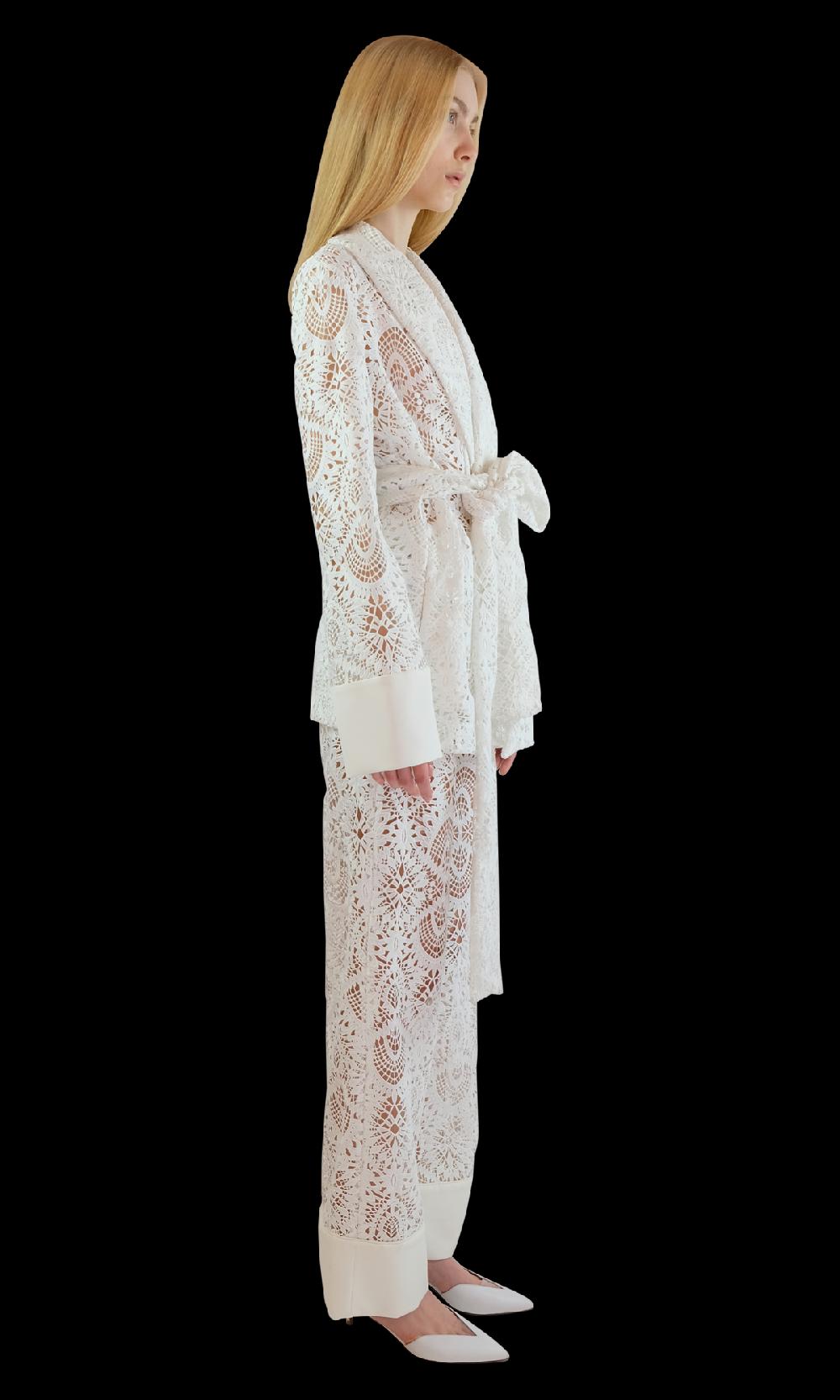 Sara Battaglia Lace Jacket 2025