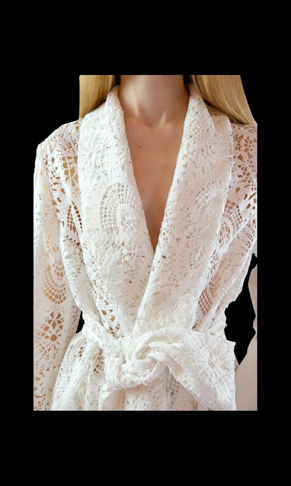 Sara Battaglia Lace Jacket 2025
