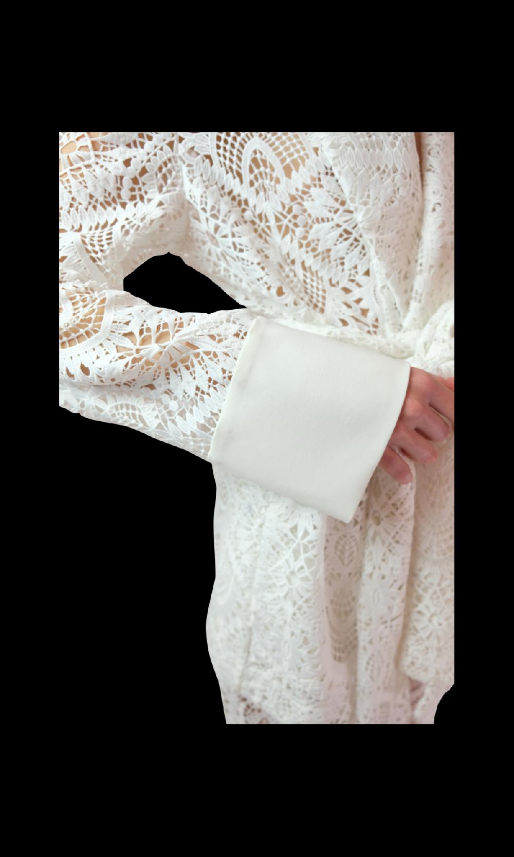 Sara Battaglia Lace Jacket 2025