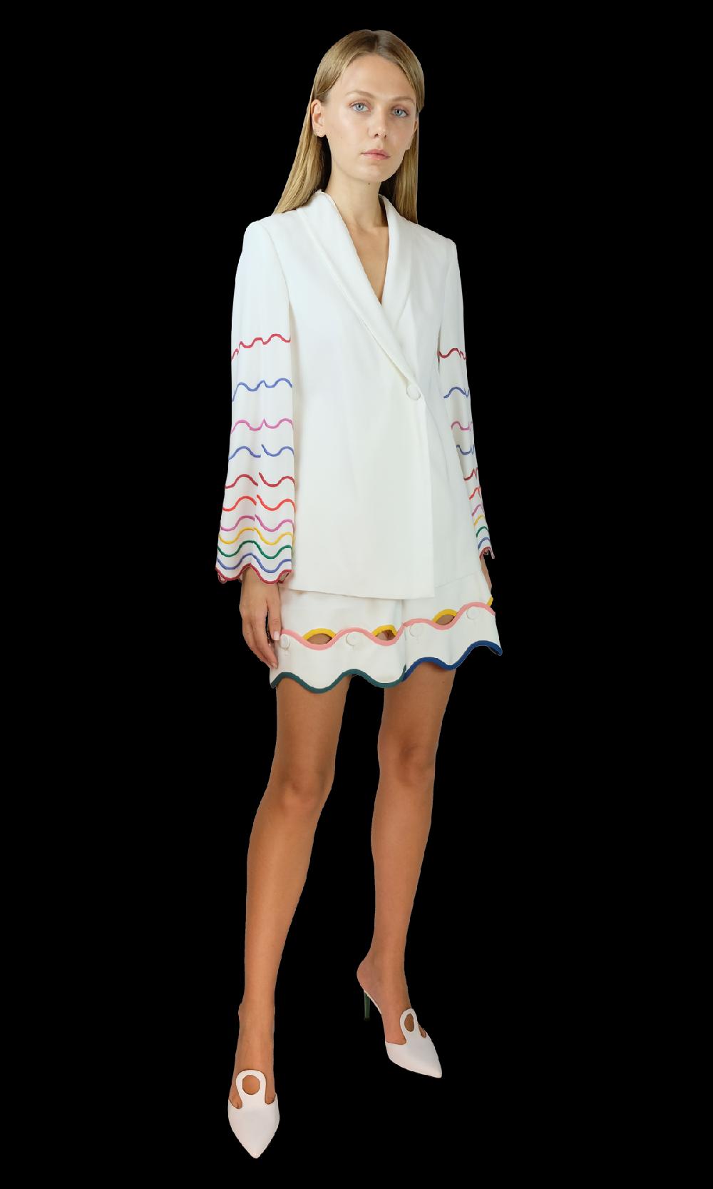 Sara Battaglia Rainbow Jacket Nuovo