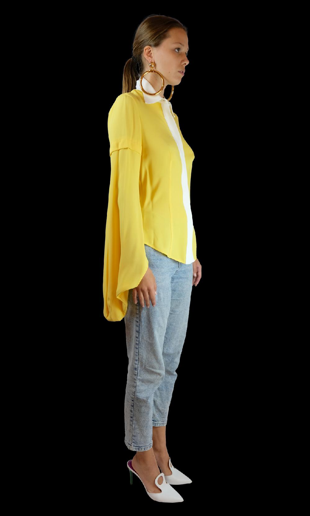 Sara Battaglia Yellow Shirt Vendita