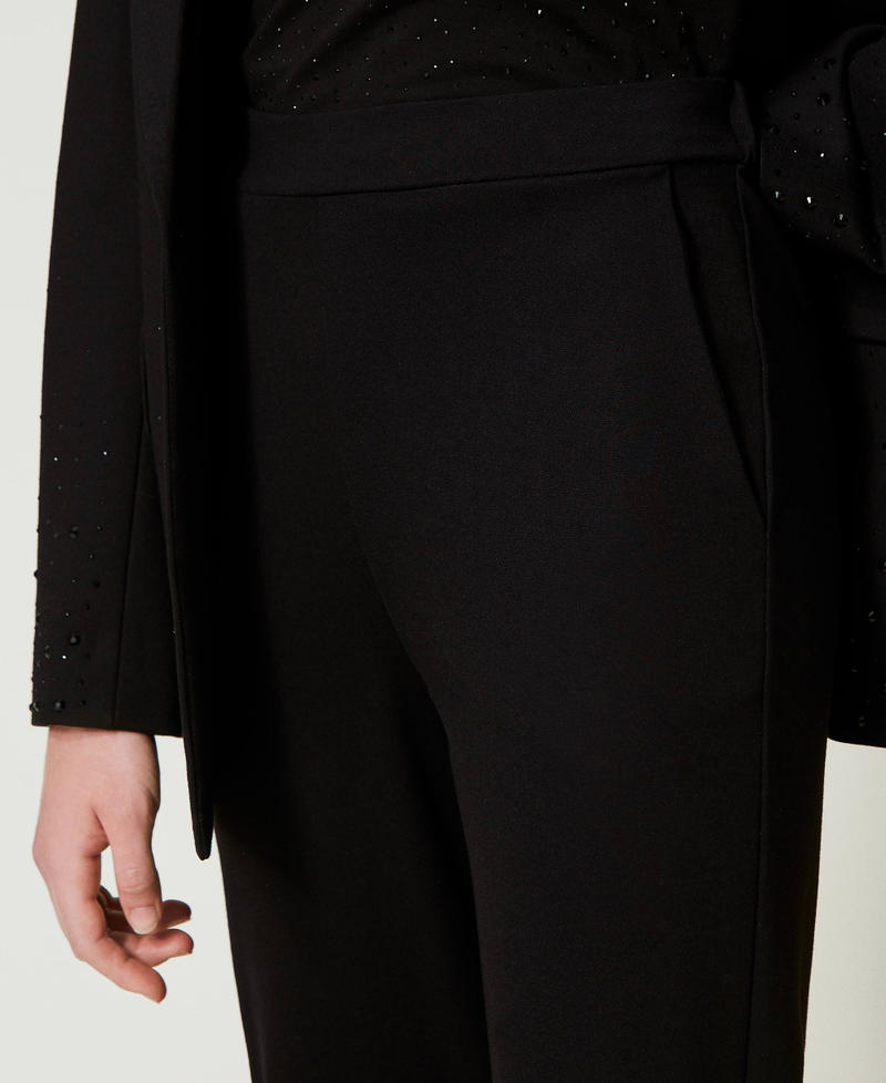 Scee by twin set Pantaloni a sigaretta con elastico Vendite Flash