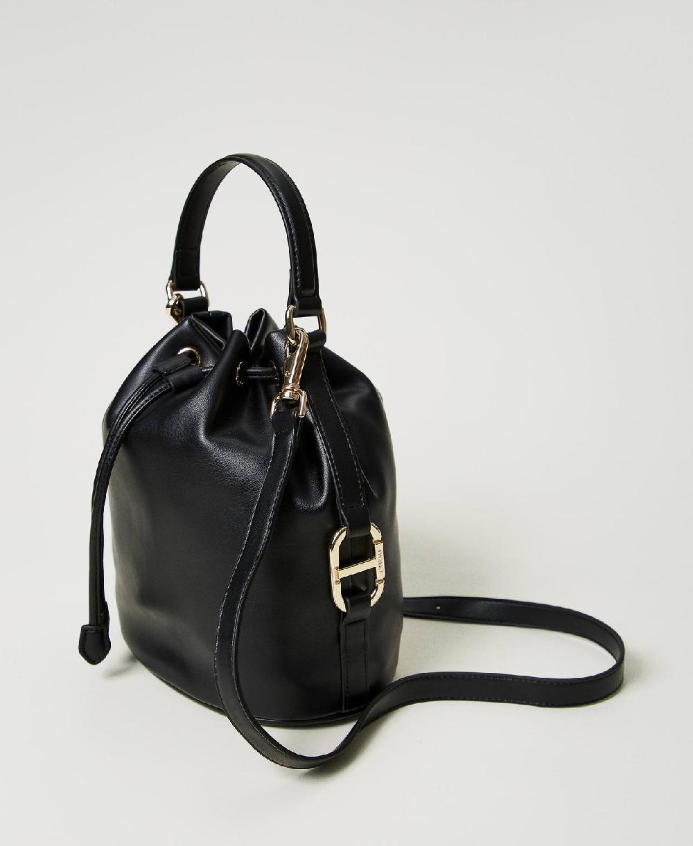 Scee by twin set Borsa a secchiello con fibbia Oval T Offerta