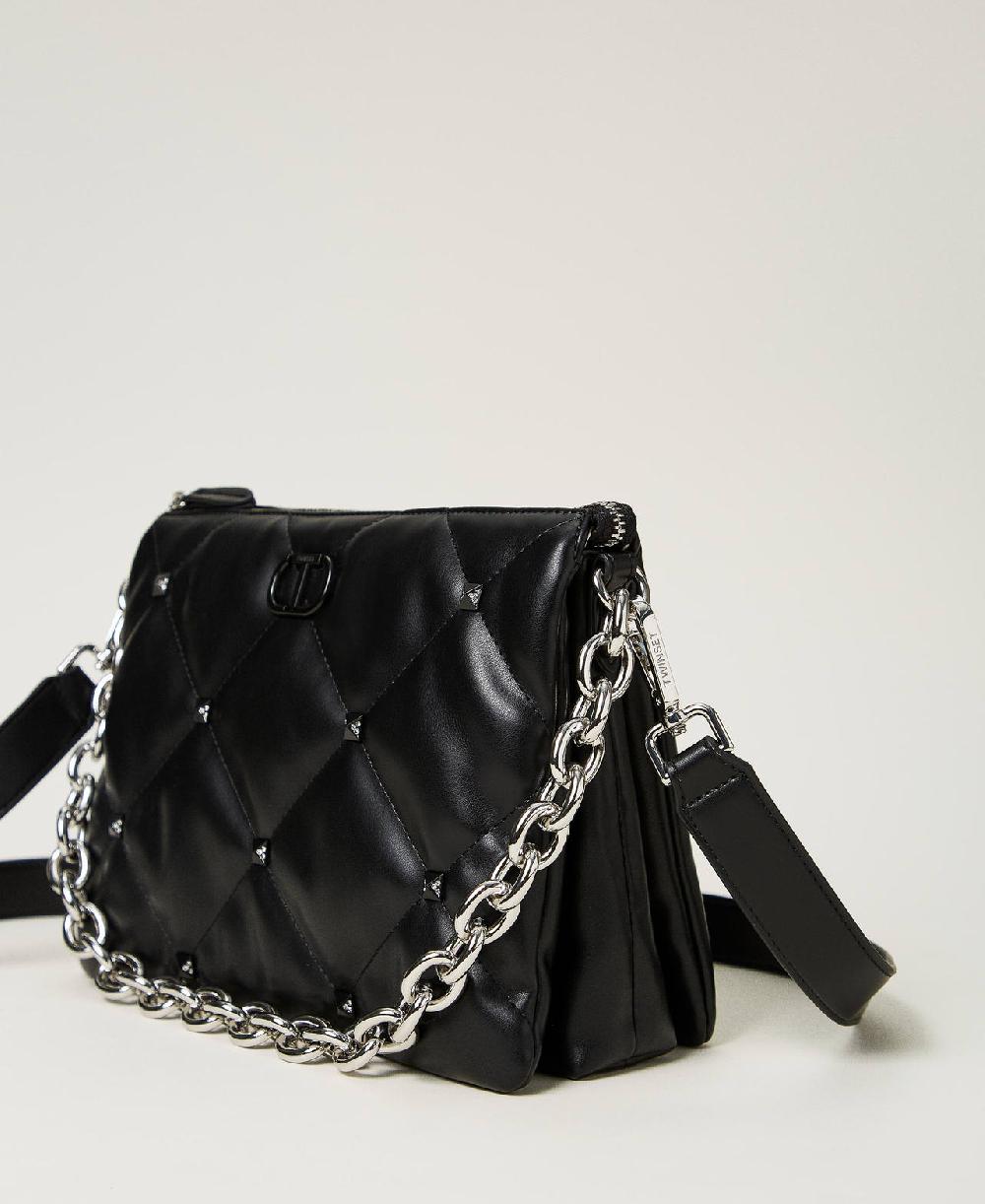 Scee by twin set Borsa a tracolla 'Via Manzoni' con borchie Negozi Online