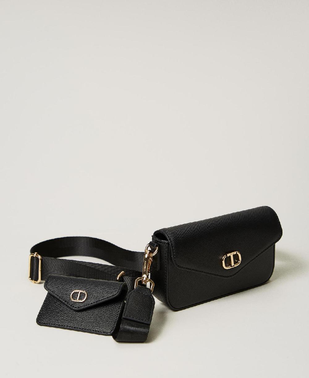 Scee by twin set Mini borsa a tracolla con portacarte Acquista Ora