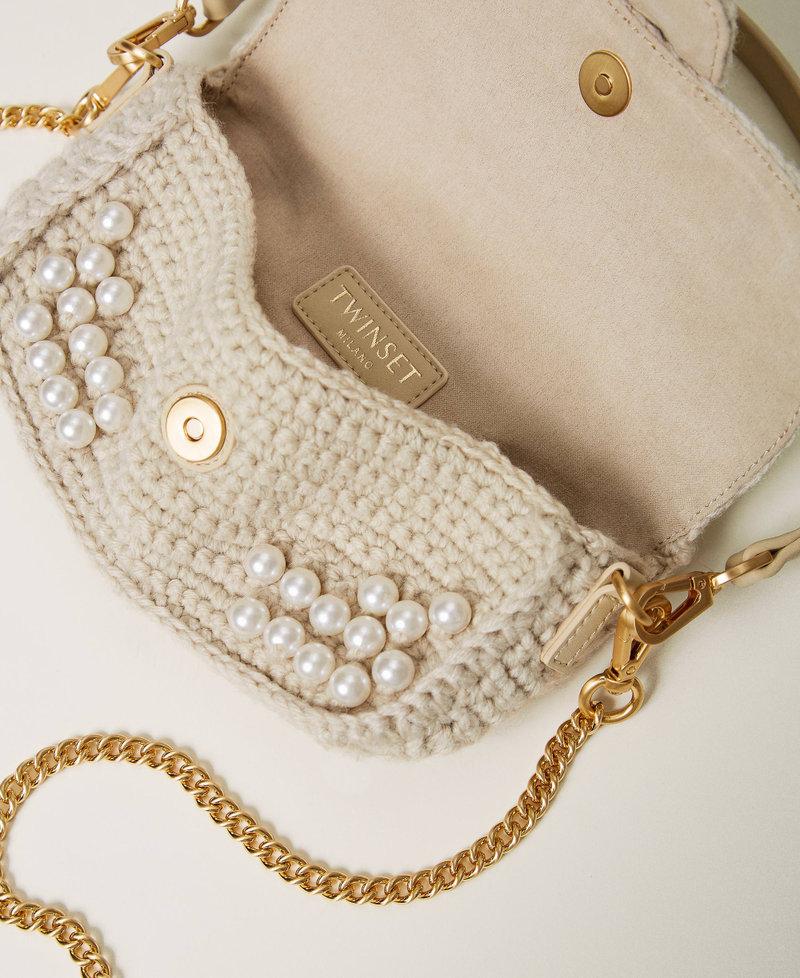 Scee by twin set Borsa a tracolla 'Amie' piccola crochet con perle Fino Al -60%