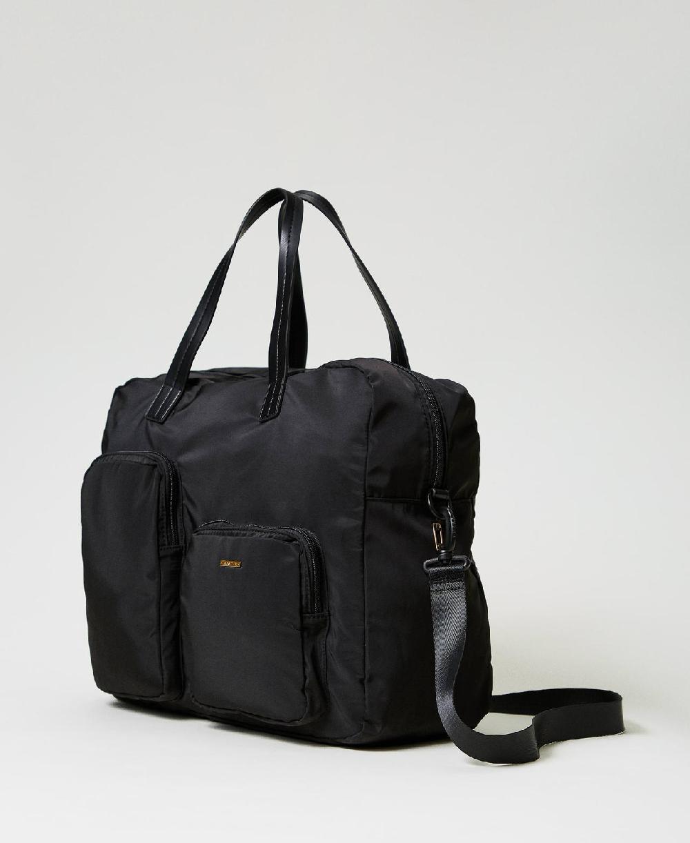 Scee by twin set Borsa shopper in tessuto tecnico Novità