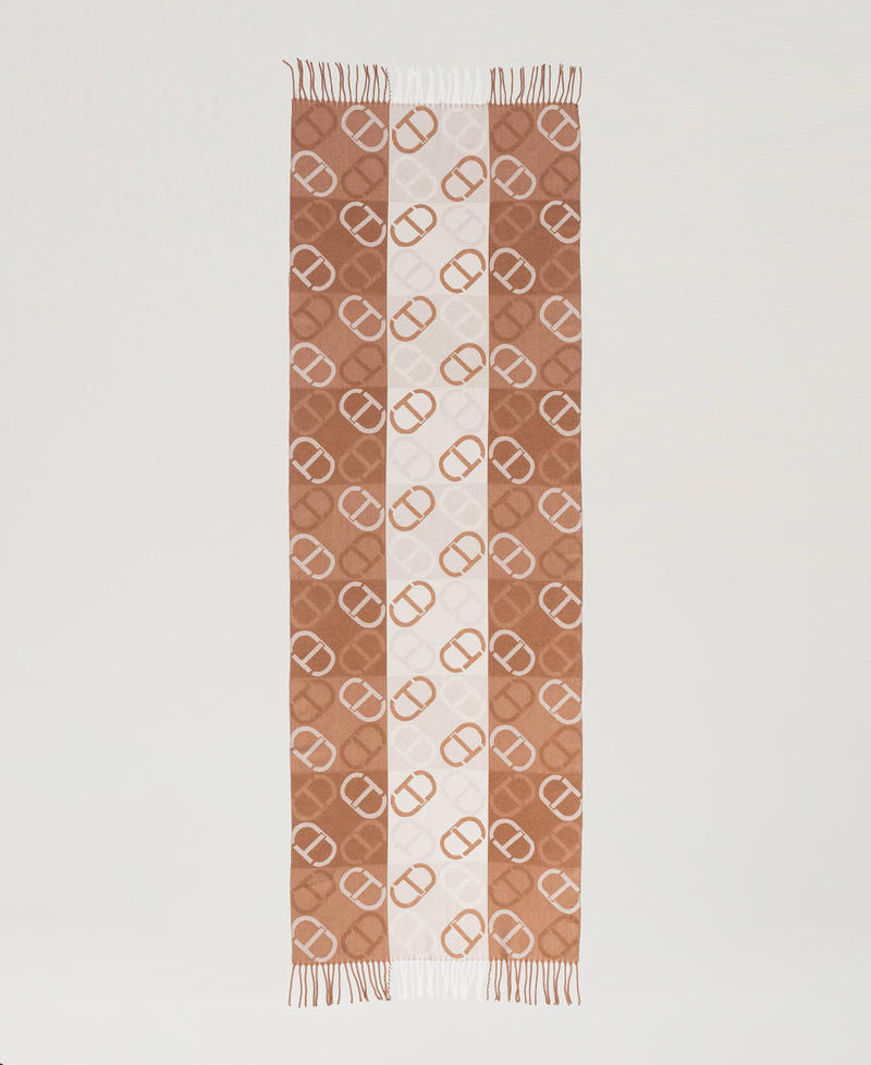 Scee by twin set Stola in panno jacquard con Oval T I Più Venduti
