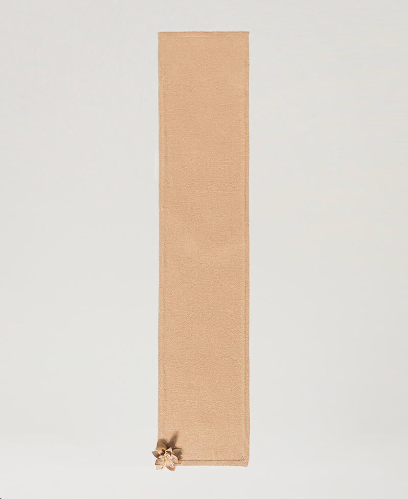 Scee by twin set Sciarpa in maglia con spilla a fiore Negozio
