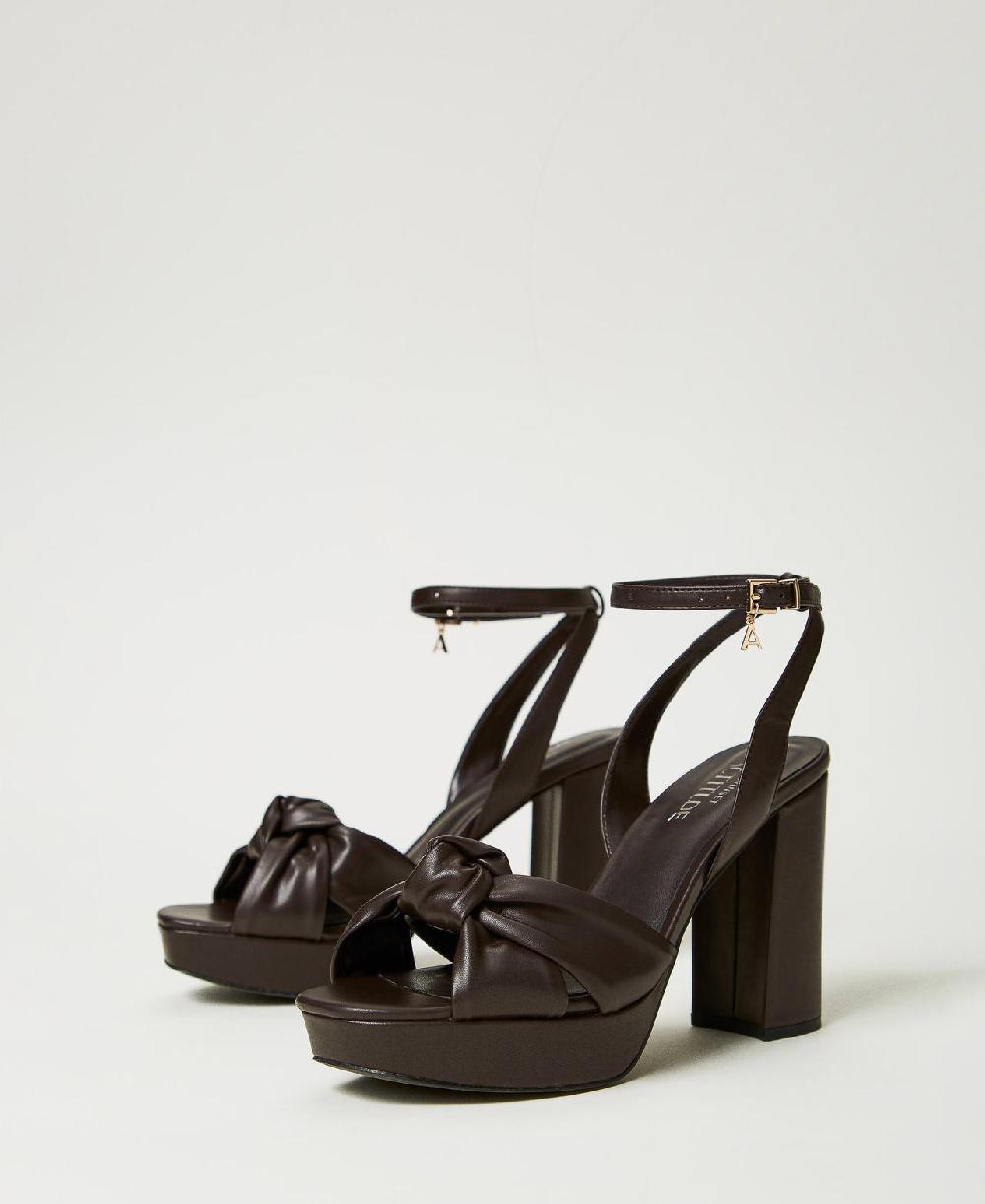 Scee by twin set Sandali platform con nodo 2025
