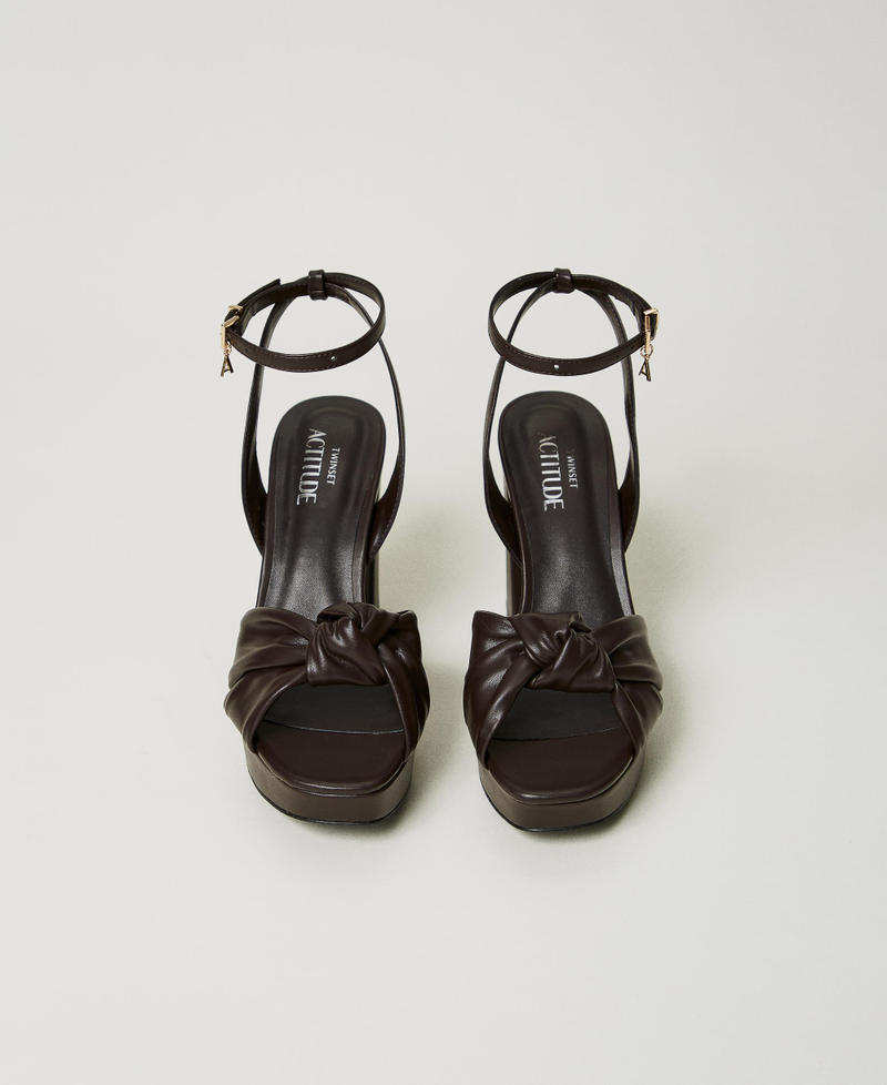 Scee by twin set Sandali platform con nodo 2025