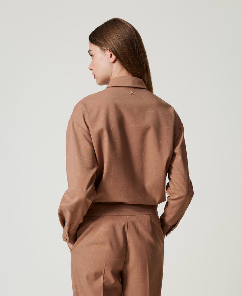 Scee by twin set Camicia check con lurex Spedizione Gratuita