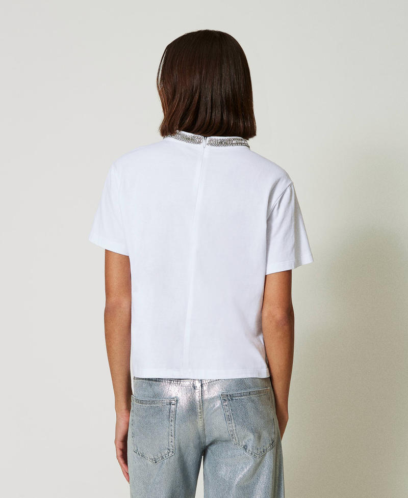 Scee by twin set T-shirt con ricamo a mano Acquista Ora