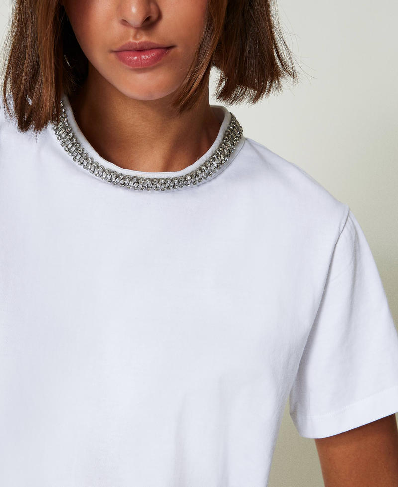Scee by twin set T-shirt con ricamo a mano Acquista Ora