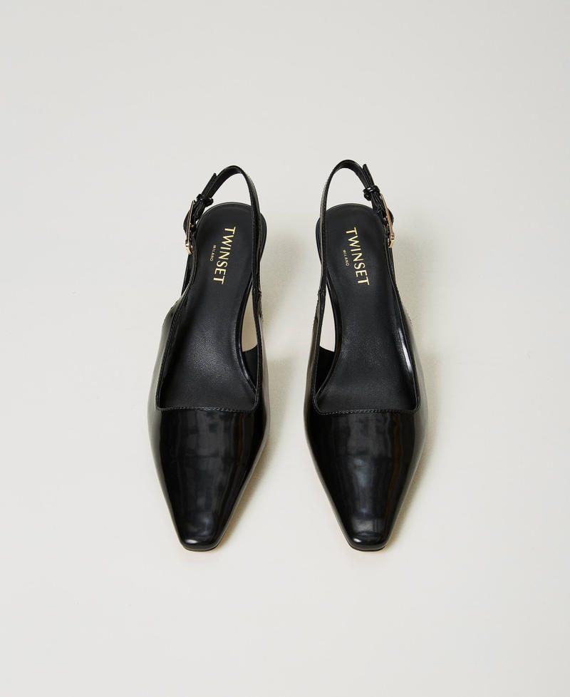 Scee by twin set Décolleté sling back in vernice Ultimi due giorni