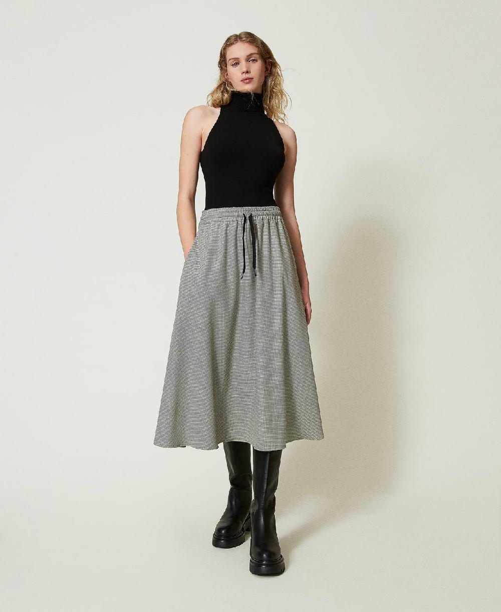 Scee by twin set Top halter fitted in maglia Vendite Flash