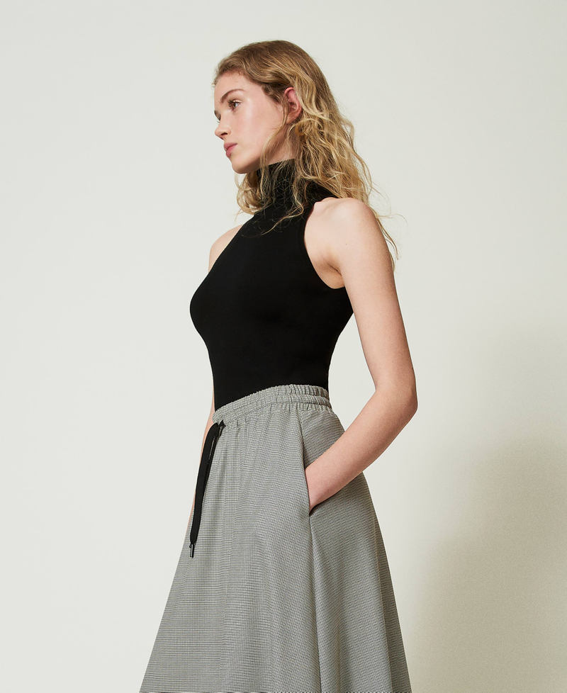 Scee by twin set Top halter fitted in maglia Vendite Flash