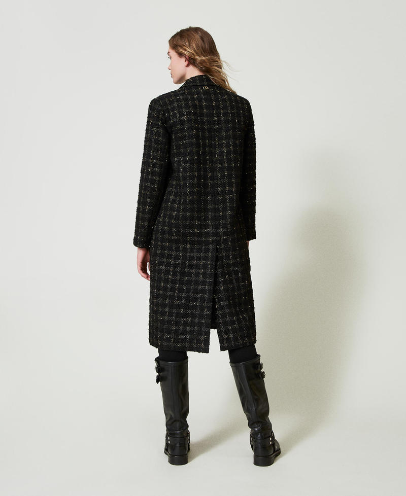 Scee by twin set Cappotto bouclé a disegno check Nuova