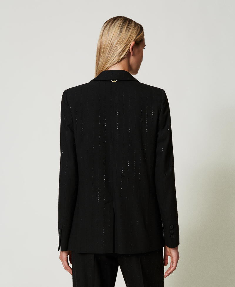 Scee by twin set Giacca blazer in panno con paillettes Qualità Garantita