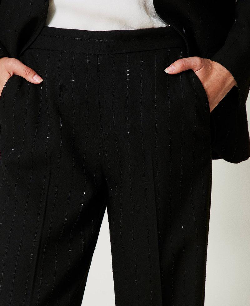 Scee by twin set Pantaloni in panno con paillettes Negozi Online