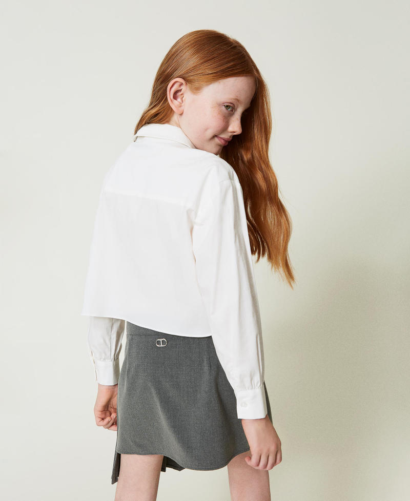 Scee by twin set Camicia in popeline con cravatta Promozione Limitata