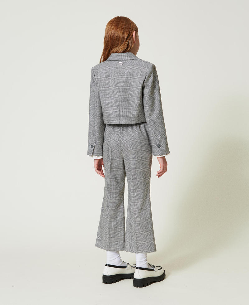 Scee by twin set Pantaloni flare in principe di Galles Vendita
