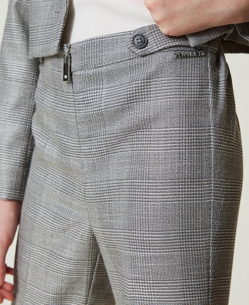 Scee by twin set Pantaloni flare in principe di Galles Vendita