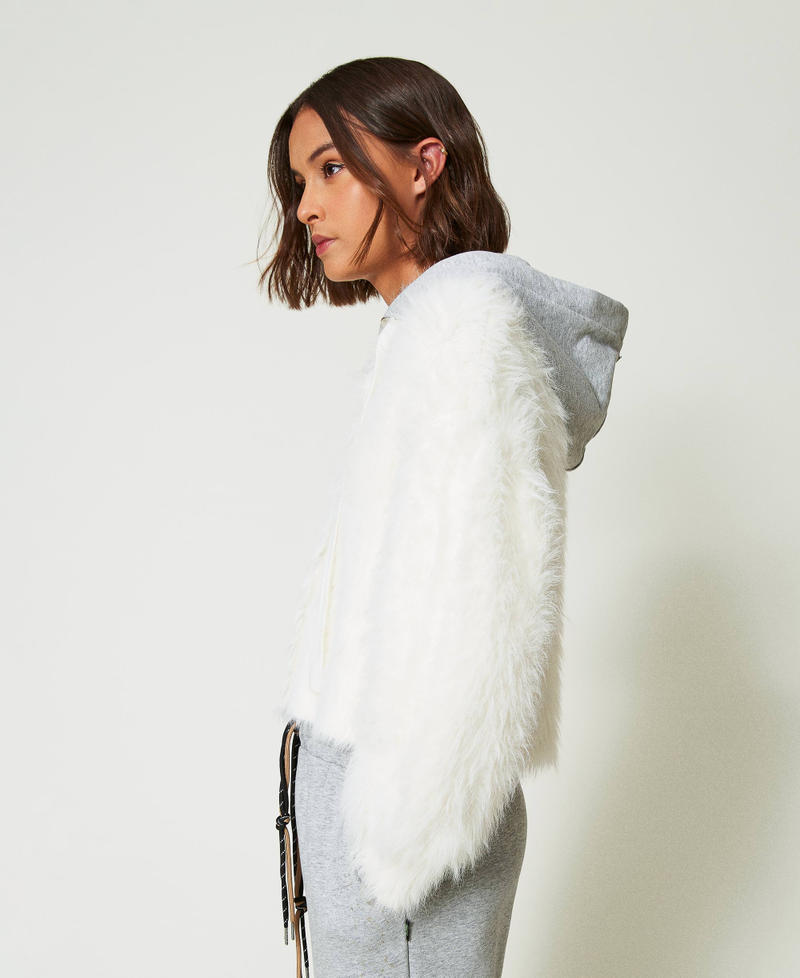 Scee by twin set Bomber MYFO in maglia con cappuccio 2025