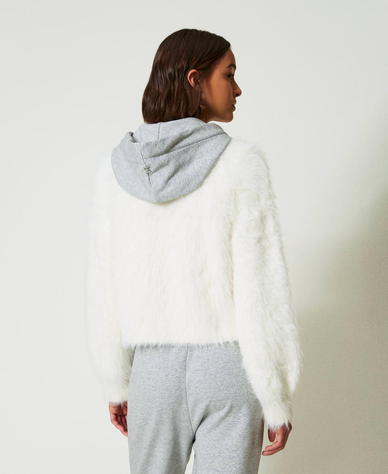 Scee by twin set Bomber MYFO in maglia con cappuccio 2025
