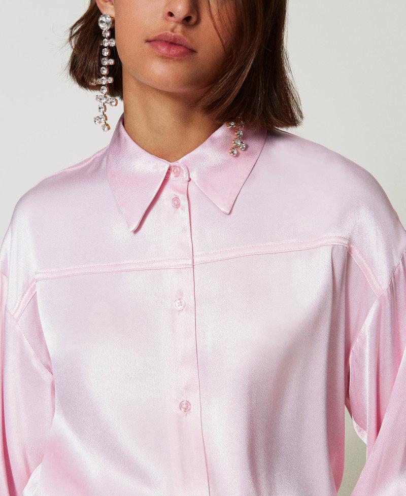 Scee by twin set Camicia in raso martellato Qualità