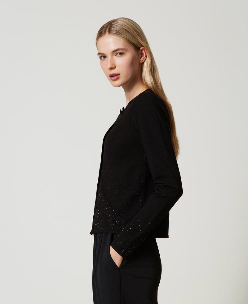 Scee by twin set Cardigan con strass in dégradé Affare Del Giorno
