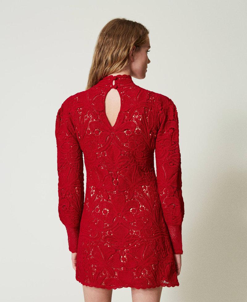 Scee by twin set Abito corto in maglia crochet a fiori Convenienza