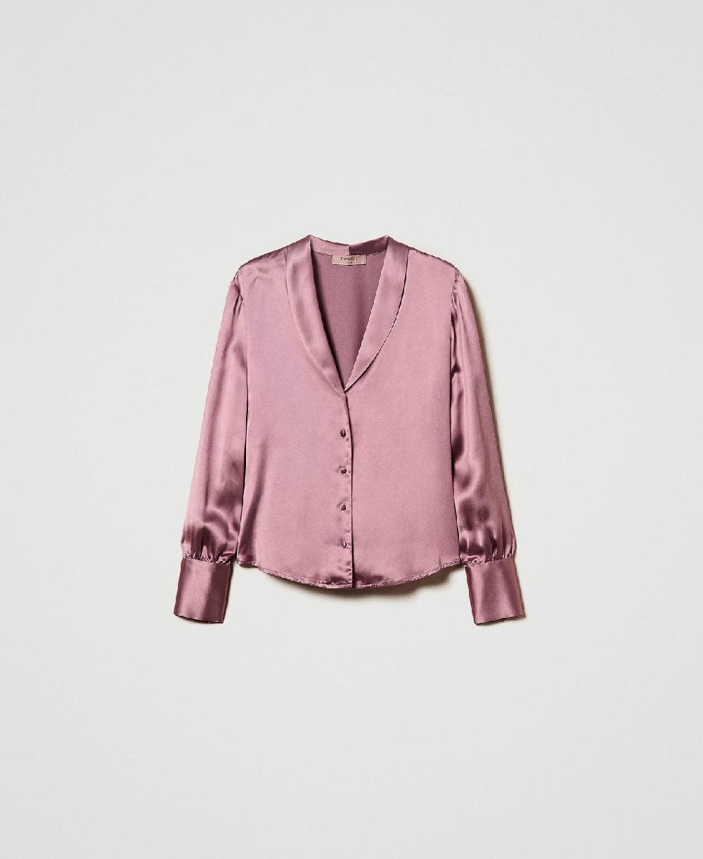 Scee by twin set Camicia con collo a scialle