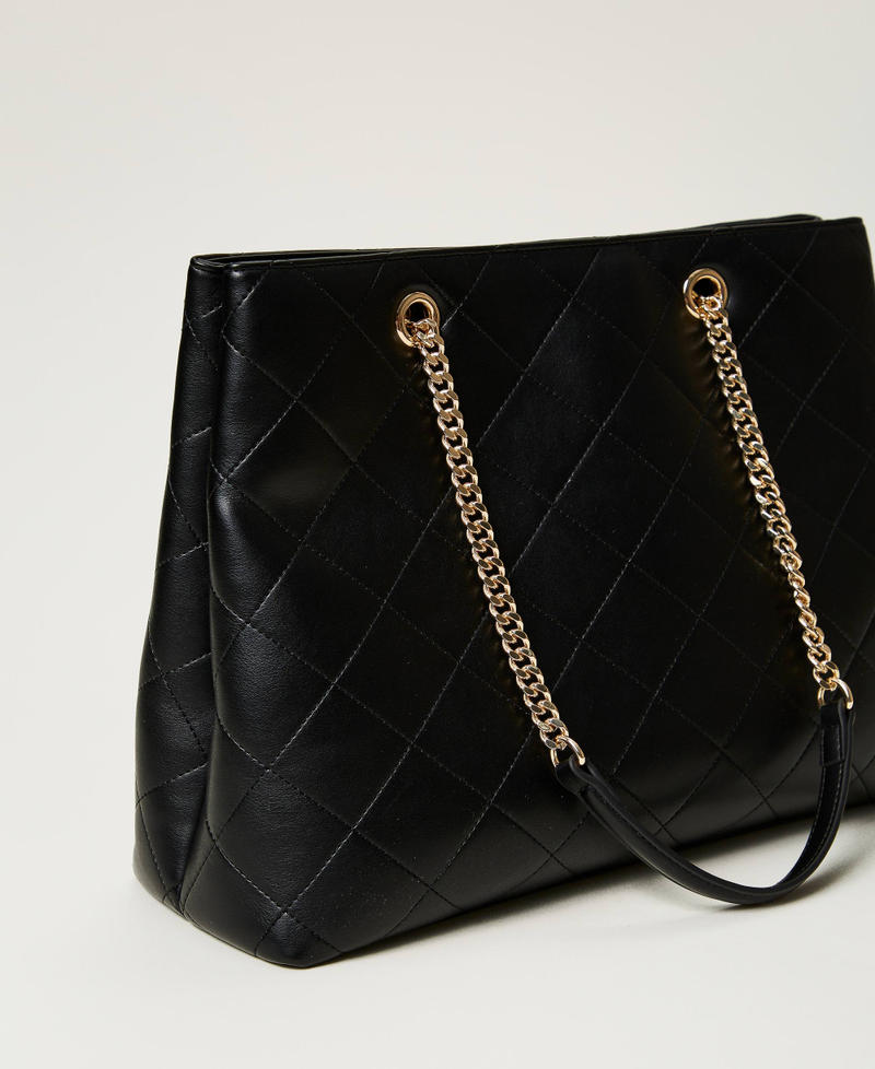 Scee by twin set Borsa shopper con chiusura Oval T Economico