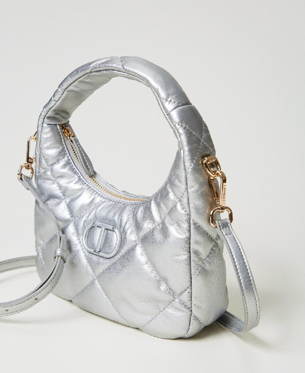 Scee by twin set Borsa hobo piccola quilted imbottita In Vendita