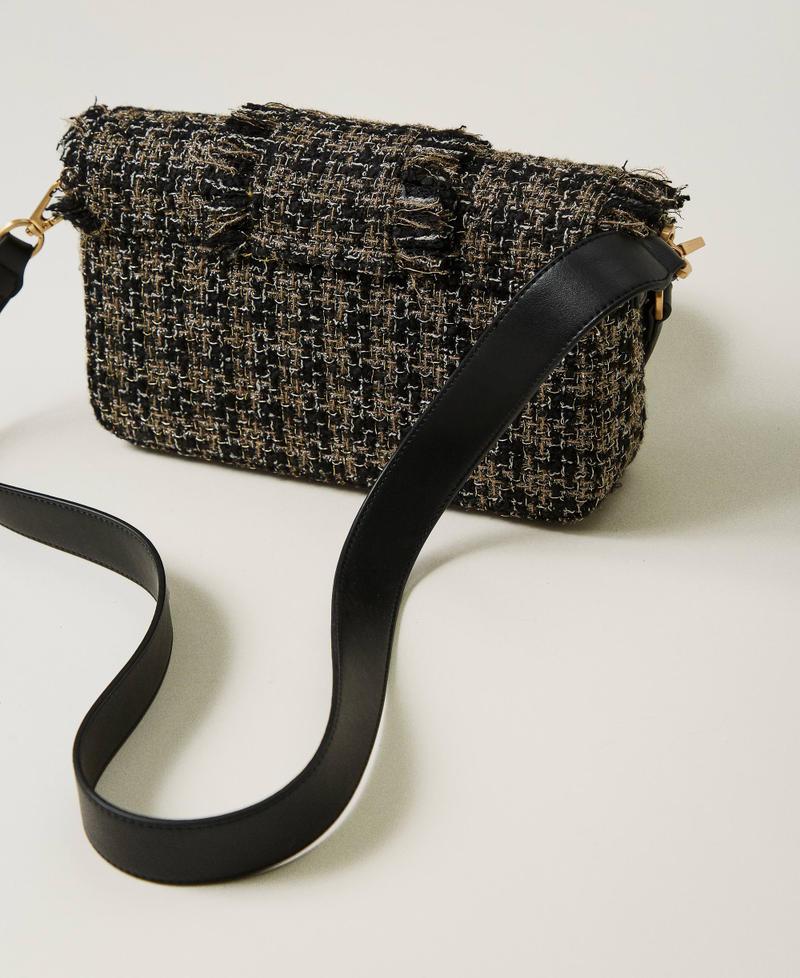 Scee by twin set Borsa a tracolla 'Amie' media in tweed Vendita Economica