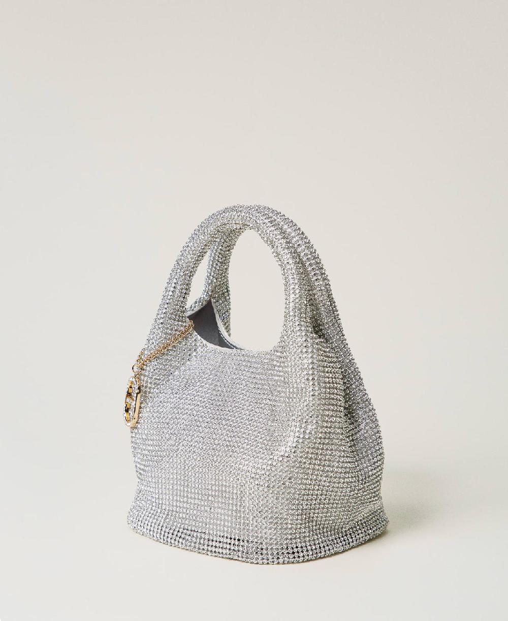 Scee by twin set Borsa 'Rendez-Vous' in strass e charm Oval T 2025
