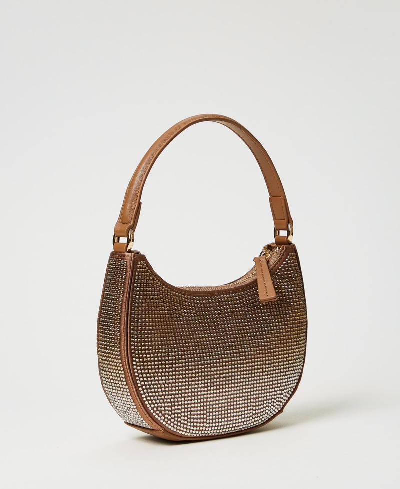 Scee by twin set Borsa hobo ‘Moon’ con strass 2025