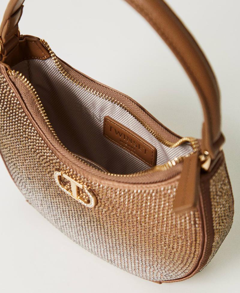 Scee by twin set Borsa hobo ‘Moon’ con strass 2025