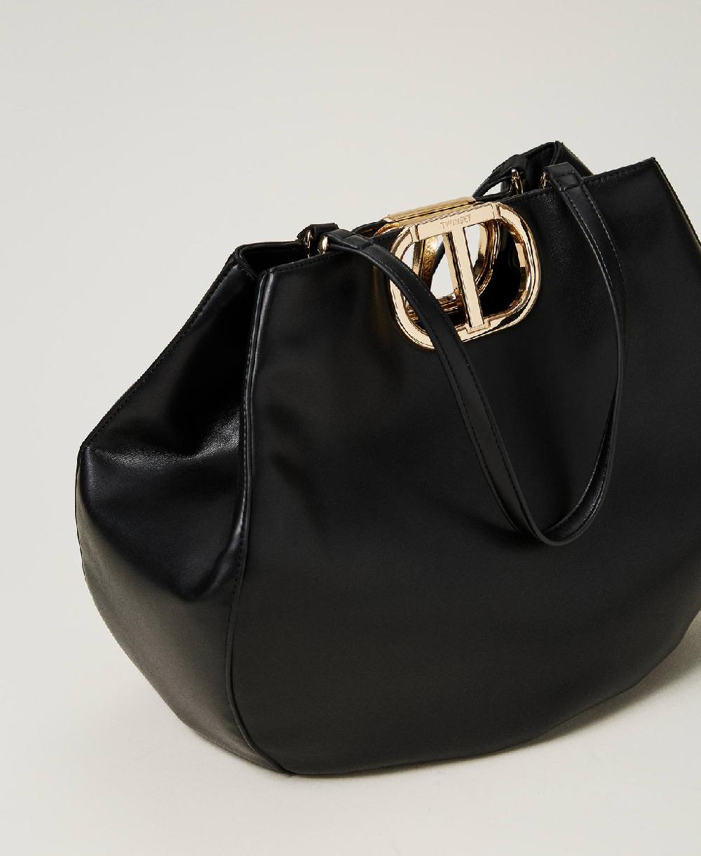 Scee by twin set Borsa shopper 'Lila' con manico Oval T Soddisfazione Garantita