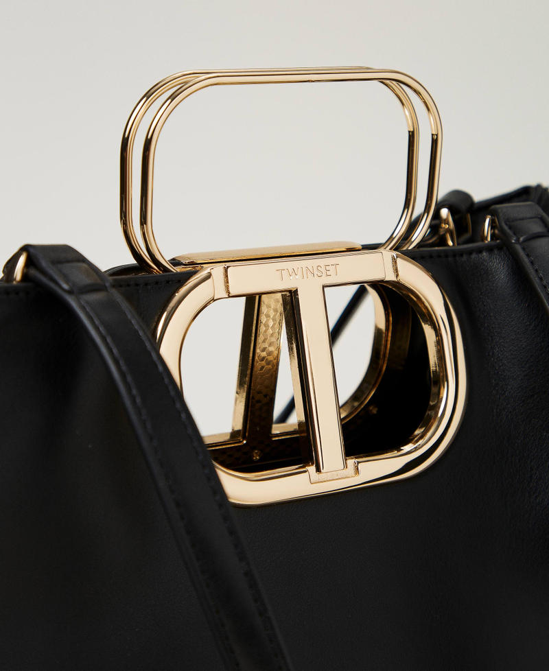 Scee by twin set Borsa shopper 'Lila' con manico Oval T Soddisfazione Garantita