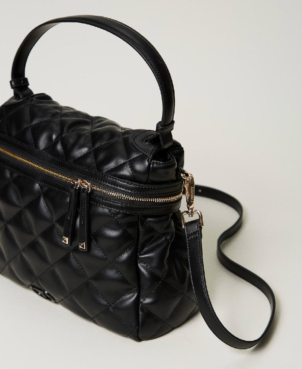 Scee by twin set Borsa top handle ‘Cécile’ grande trapuntata Shopping Online